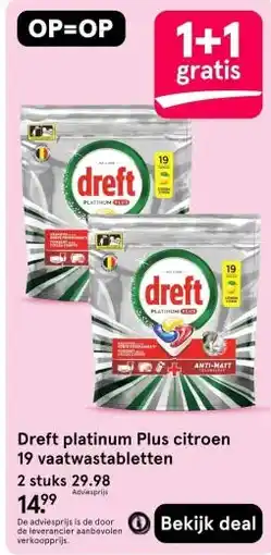 Etos Dreft platinum aanbieding