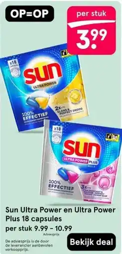 Etos Sun ultra power en ultra power aanbieding