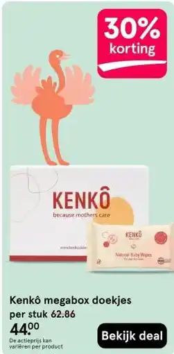 Etos Kenkô megabox doekjes aanbieding