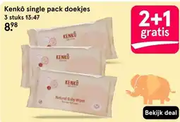 Etos Kenkô single pack doekjes aanbieding
