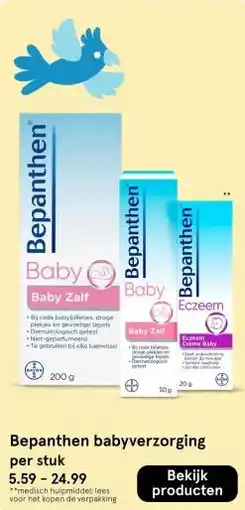 Etos Bepanthen babyverzorging aanbieding