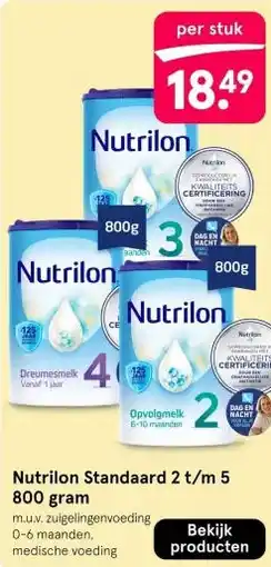 Etos Nutrilon standaard aanbieding