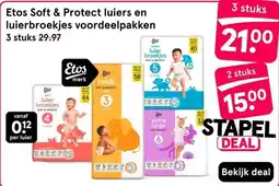 Etos Etos Soft & Protect luiers en luierbroekjes voordeelpakken aanbieding