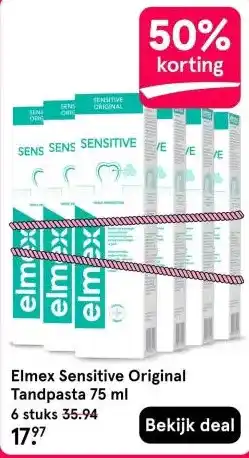 Etos Elmex Sensitive Original Tandpasta aanbieding
