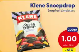 Die Grenze Klene Snoepdrop Dropfruit Smakkers aanbieding