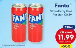 Die Grenze Fanta Strawberry Kiwi aanbieding