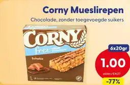 Die Grenze Corny Mueslirepen Chocolade aanbieding