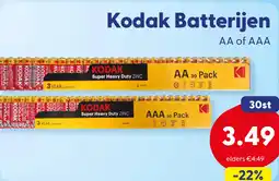 Die Grenze Kodak Batterijen AA of AAA aanbieding