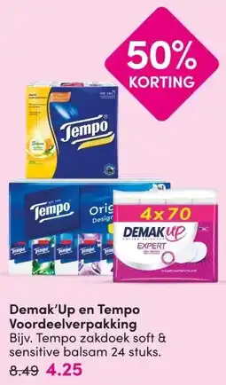 DA Demak'Up en Tempo Voordeelverpakking aanbieding