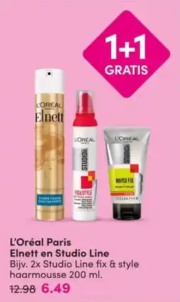 DA L'Oréal Paris Elnett en Studio Line aanbieding