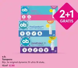 DA o.b. Tampons aanbieding