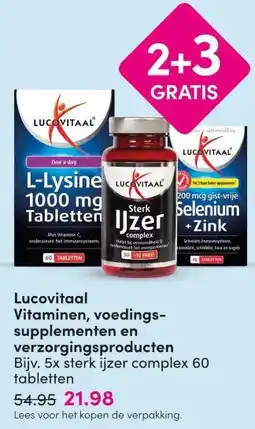 DA Lucovitaal Vitaminen, voedings- supplementen en verzorgingsproducten aanbieding