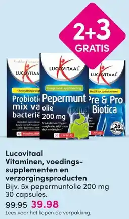 DA Lucovitaal Vitaminen, voedings- supplementen en verzorgingsproducten aanbieding