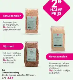DA DA Gezonde Voeding aanbieding