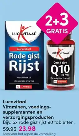 DA Lucovitaal Vitaminen, voedings- supplementen en verzorgingsproducten aanbieding