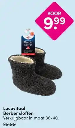 DA Lucovitaal Berber sloffen aanbieding