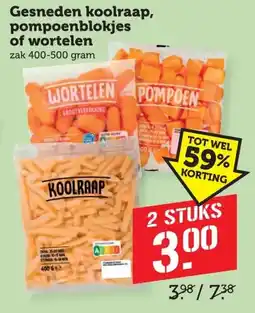 Coop Gesneden koolraap, pompoenblokjes of wortelen aanbieding