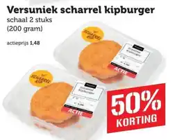Coop Versuniek scharrel kipburger aanbieding
