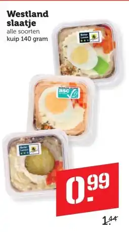 Coop Westland slaatje aanbieding