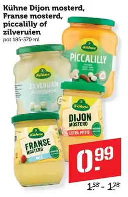 Coop Kühne Dijon mosterd, Franse mosterd, piccalilly of zilveruien aanbieding