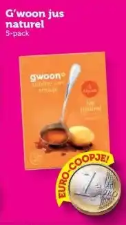 Coop G'woon jus naturel aanbieding
