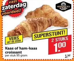 Coop Kaas of ham-kaas croissant aanbieding