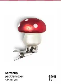Xenos Kerstclip paddenstoel aanbieding
