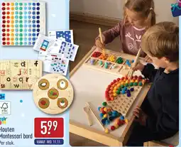 ALDI Houten Montessori bord aanbieding