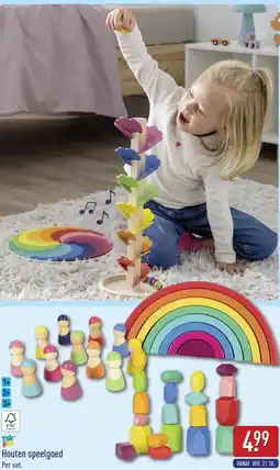 ALDI Houten speelgoed aanbieding