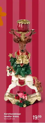 Xenos Kerstkandelaar rendier krans aanbieding