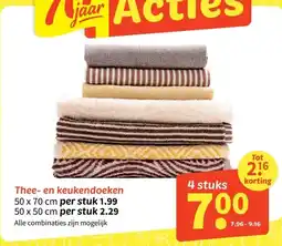 Wibra Thee- en keukendoeken aanbieding
