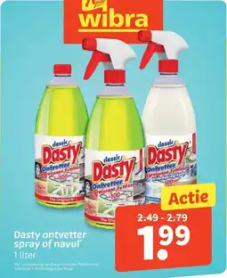 Wibra Dasty ontvetter spray of navul aanbieding