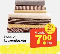 Wibra Thee-of keukendoeken aanbieding