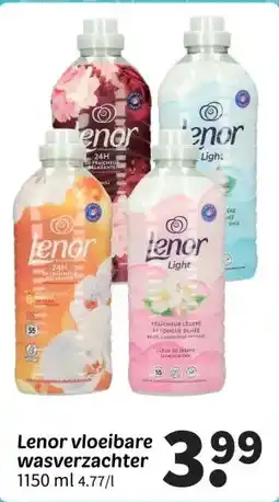 Wibra Lenor vloeibare wasverzachter aanbieding