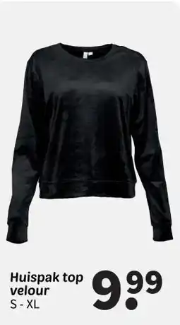 Wibra Huispak top velour aanbieding