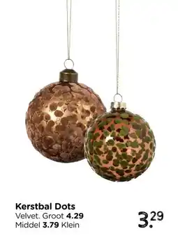 Xenos Kerstbal Dots aanbieding