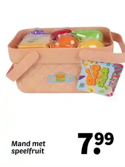 Wibra Mand met speelfruit aanbieding