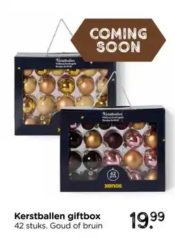 Xenos Kerstballen giftbox aanbieding