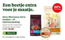 Welkoop Alle Wellness Core honden of kattenvoeding aanbieding