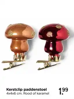 Xenos Kerstclip paddenstoel aanbieding