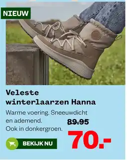 Welkoop Veleste winterlaarzen Hanna aanbieding
