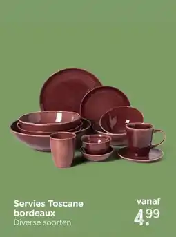Xenos Servies toscane bordeaux aanbieding