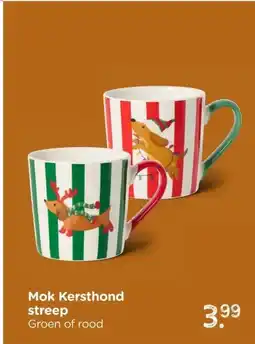 Xenos Mok Kersthond streep aanbieding