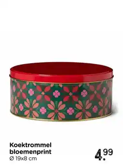 Xenos Koektrommel bloemenprint aanbieding