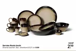 Xenos Servies Roots bruin aanbieding