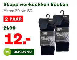 Welkoop Stapp werksokken Boston aanbieding