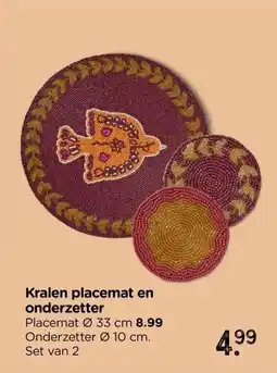 Xenos Kralen placemat en onderzetter aanbieding