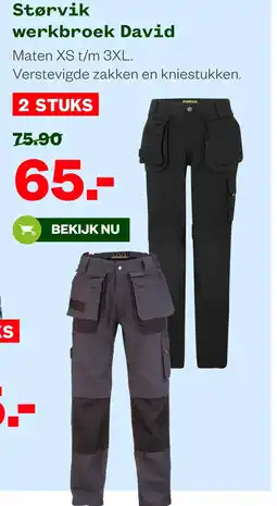 Welkoop Størvik werkbroek David aanbieding