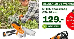 Welkoop STIHL snoeizaag GTA 26 set aanbieding