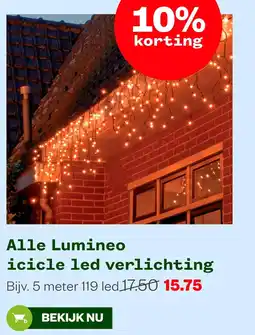 Welkoop Alle Lumineo icicle led verlichting aanbieding